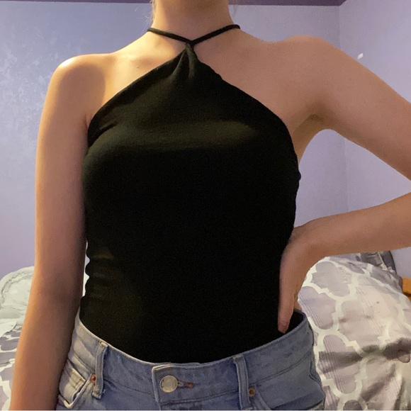 Fashion Nova black halter bodysuit - Picture 1 of 11